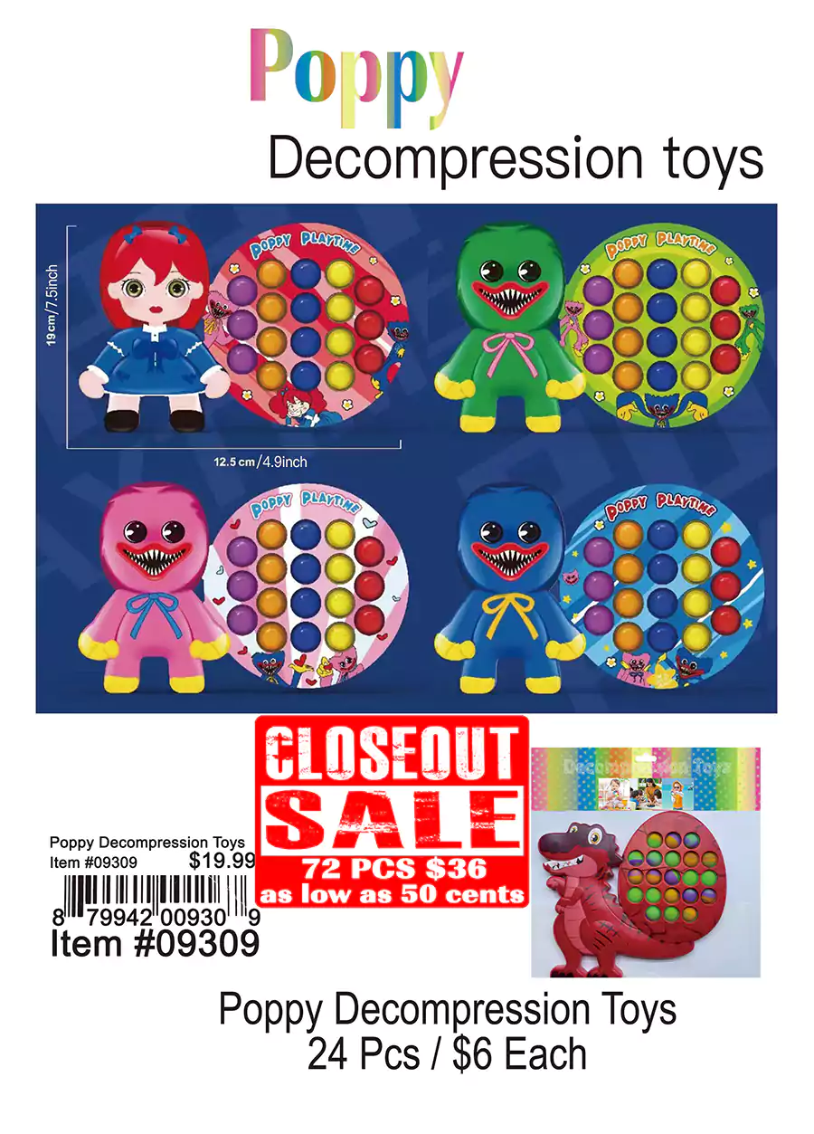 Poppy Decompression Toys (CL)